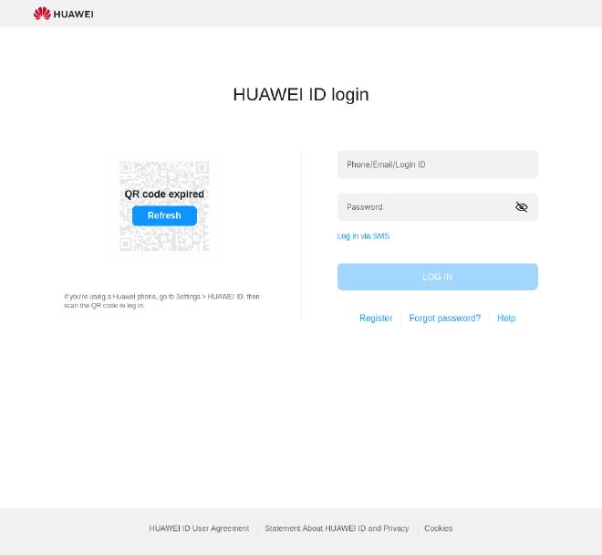 Huawei Privacy Center login